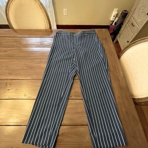 Stripe pull on tapered fit soft ankle pant